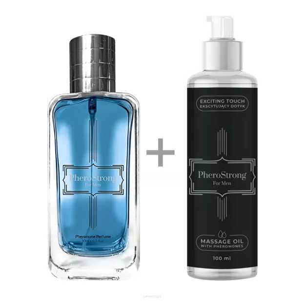 PheroStrong for Men - Perfumy 50ml + Massage Oil 100ml